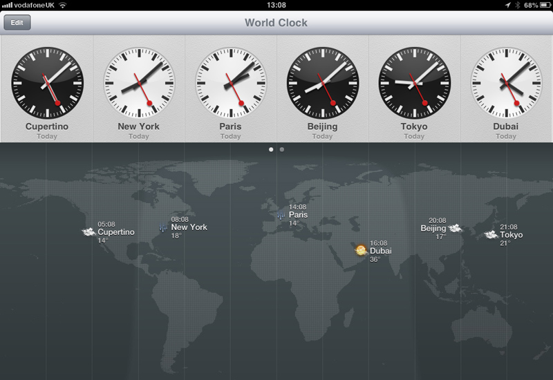 Apple clock web